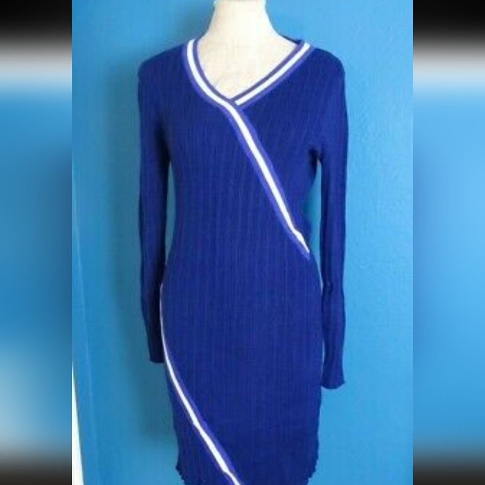 Ava Varsity Stripe Ribbed Dress - Picture 8 of 10